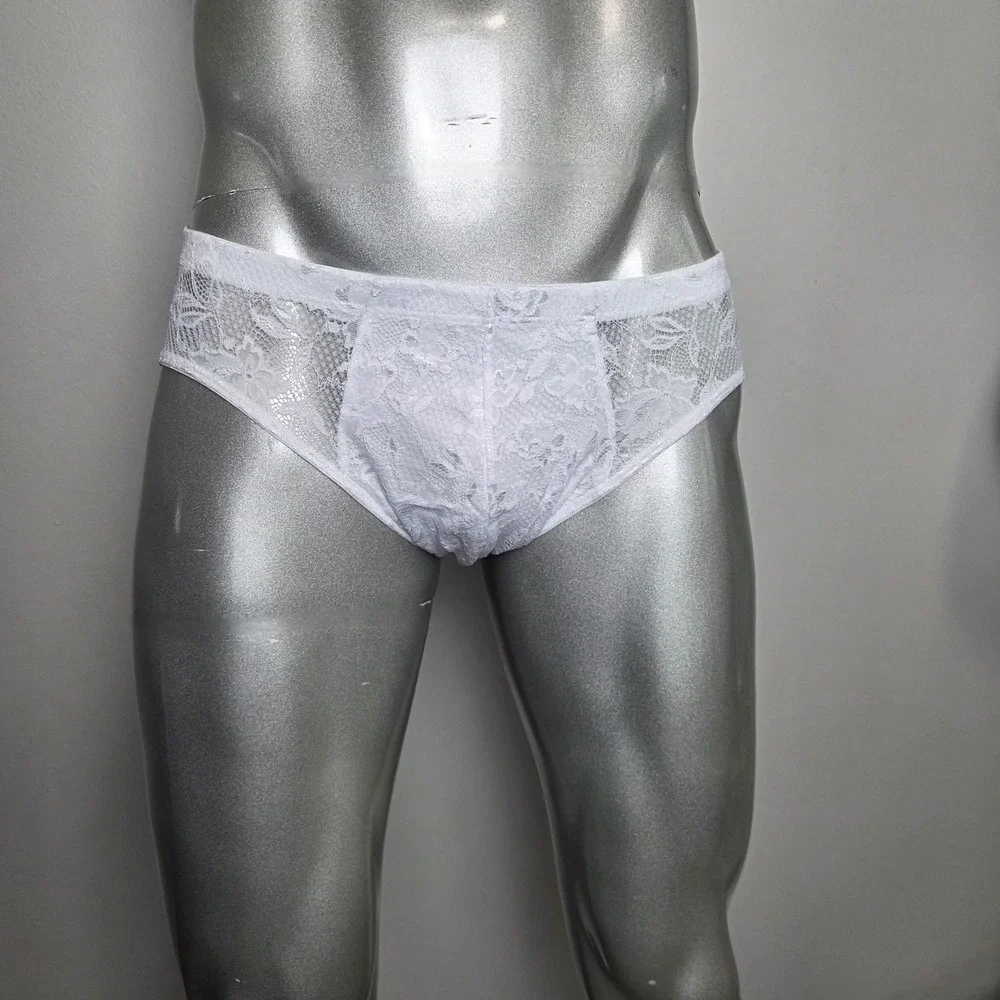 Cosabella Never Say Never Lace Brief White Underwear Soft Stretch Comfort M